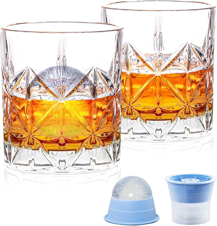 SET 2 VASOS WHISKY Y MOLDE P/ HIELO VEECOM