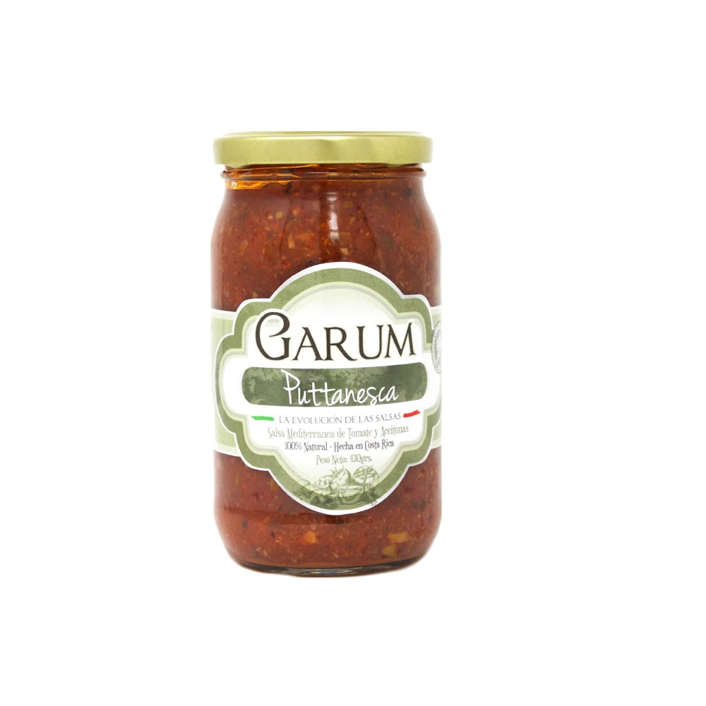 GARUM PUTTANESCA ACEITUNAS 430gr